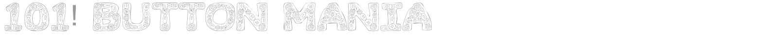 101! Button Mania font preview